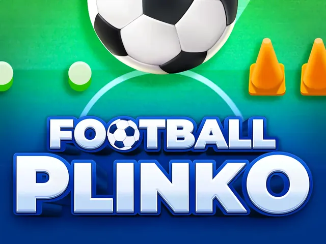 Winnita Plinko BGaming: copertina di Football Plinko con pallone e conetti